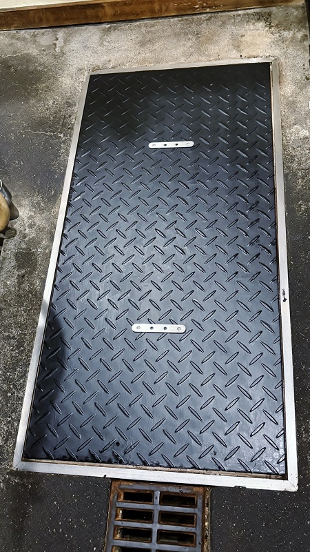 グリストラップ 蓋:神奈川県横浜市の焼肉屋様より 「2個1」にしたグリストラップの蓋