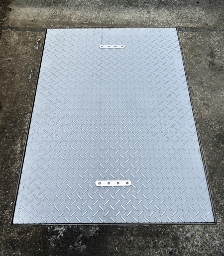 グリストラップ 蓋:千葉県松戸市の居酒屋様より 「2個1」にしたグリストラップの蓋