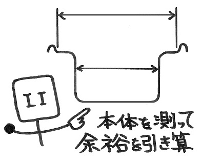 グリストラップ蓋の寸法の割り出し